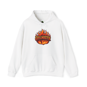 Grillmaster Hoodie – Flame Badge Front + Demon BBQ Back